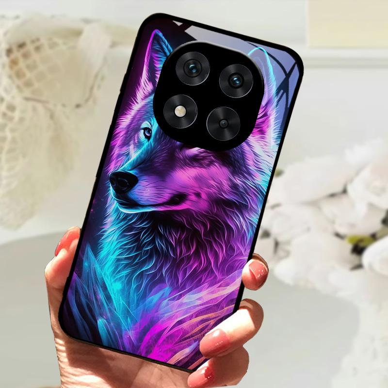 Закаленное Стекло Чехол Для Poco X7 / X7 Pro Милый Животный Жесткий ПК Стекло Чехол Для Телефона Для Xiaomi Poco X5 X6 Pro Ударопрочный Бампер Чехлы