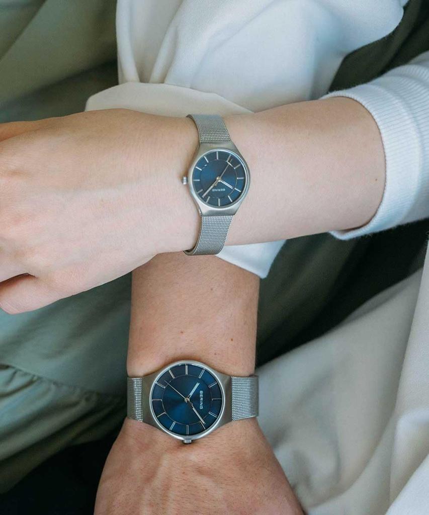 BERING Watch Pair Watch Классические скандинавские классические скандинавские импортные мужские женские 11935-003 [Обычный продукт]