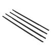 4 Pcs Car Door Window Weatherstrip Leakproof Windproof Reduce Noise 72410 S04 003 for Civic DX 4D 1996 To 2000