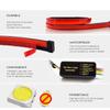 100CM Car Brake LED Strip Flexible Car Styling High Rear Additional Stop Light Flow Turn Signal High Rear Car Accessories 2023