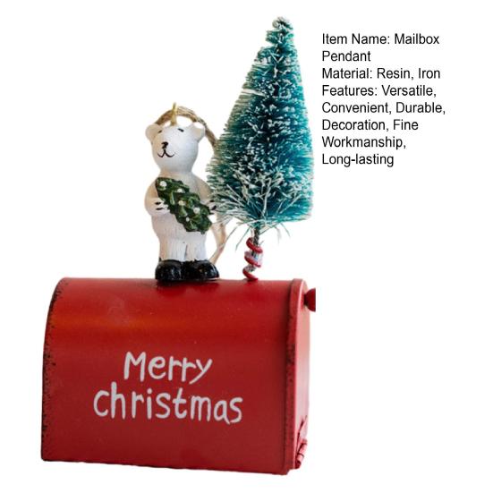 Подвеска для почтового ящика Санта-Рождество висит Клаус Снеговик Медведь Декор Дерево Орнамент для дома Праздничный праздник