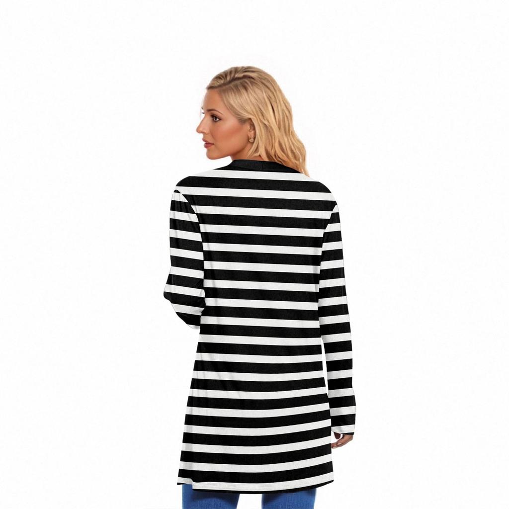 Women's Long Sleeve Cardigan Casual Jacket With Pockets Top