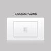 Стандарт ЕС, Корея, 4*2 настенный выключатель света, розетка, USB-разъем для зарядки типа C, 1/2/3/4/Gang 2-позиционный переключатель для панели ПК, включение, выключение, телевизор, телефон