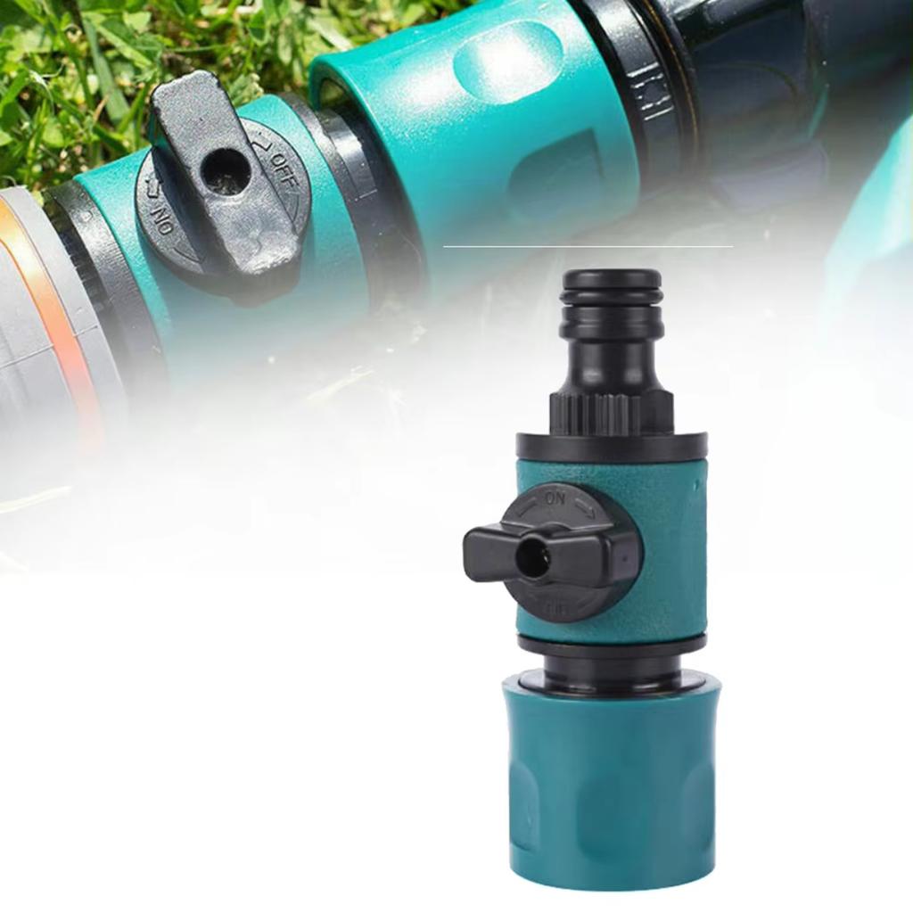 Садовый шланг, встроенный кран, запорный клапан, фитинг для полива, ирригационный быстроразъемный соединитель с клапаном, садовый гаджет