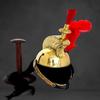 Christmas Brass French Cuirassier Pickelhaube Napoleon Helmet Best Gift Halloween Costumes Medieval Helmet With Stand