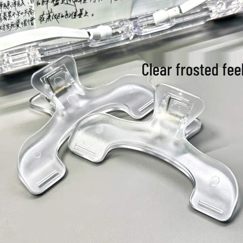 Clear Book Holder & Anti-Page-Turn Clip for Students & Music Sheets