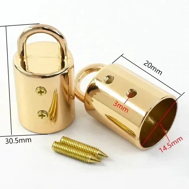 Meetee 5-30 шт. 14 мм металлическая фиксатор-зажим для шнура, стопоры для ремня сумки, застежка-кисточка для сумочки, соединитель для стропы, фурнитура