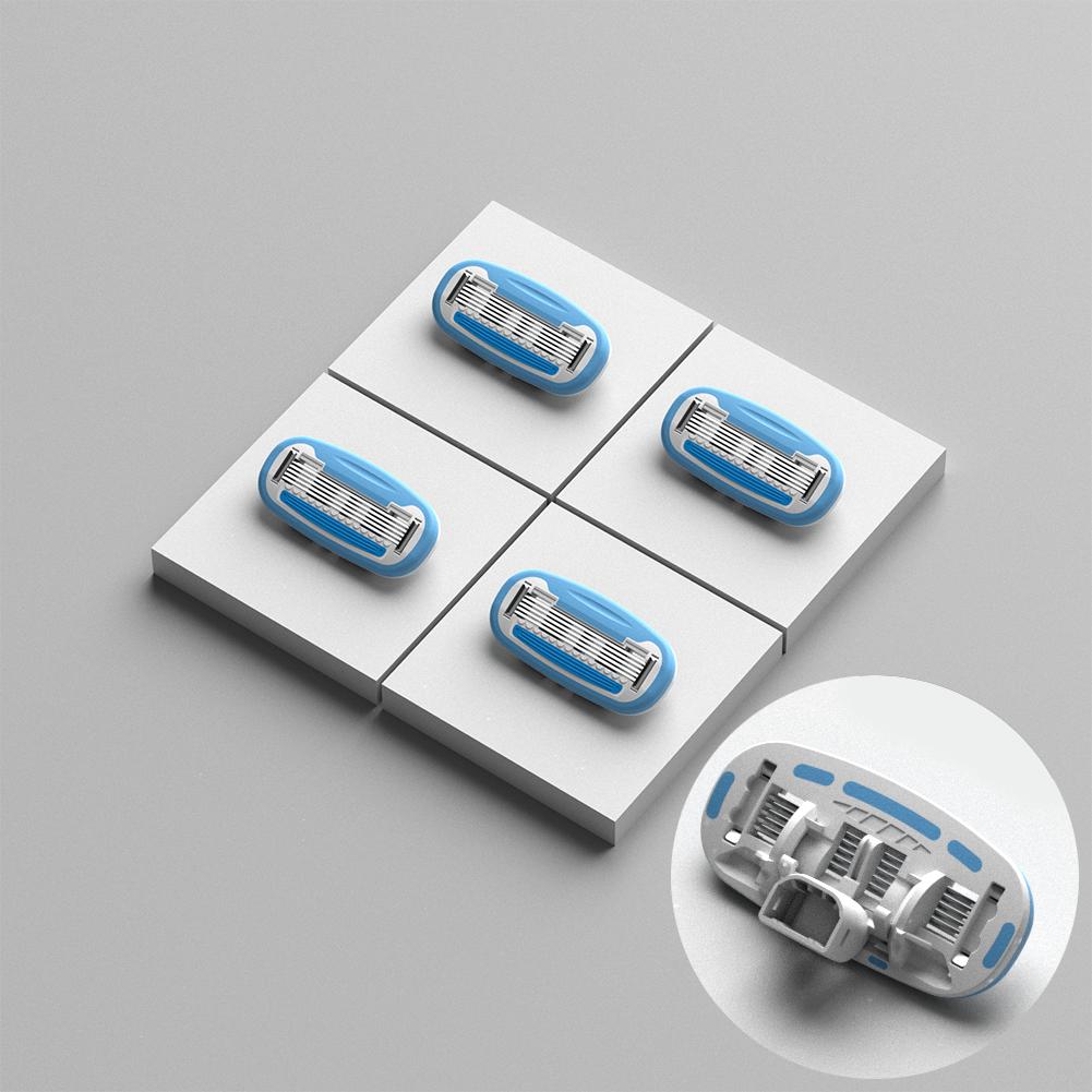 Портативный женский бритвенный набор Ручная бритва для бикини Удалитель волос для женщин Частное тело С картриджами для ухода за кожей