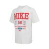 Nike Хлопковая футболка с графическим принтом, круглый вырез, белая HV1312-133