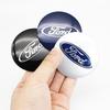 AJI1 4Pcs 56/60/65mm ABS Wheel Center Hub Cap Badge For Ford Fiesta Mondeo Fusion Explorer Escape Shelby Edge Auto Tuning Accessories