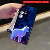 2DFlat Samsung phone case Moonlit Wolf in Forest Glow Applicable to Galaxy S23 S24 S25ULTRA S26 A12 A14 A15 A16 A54 A55