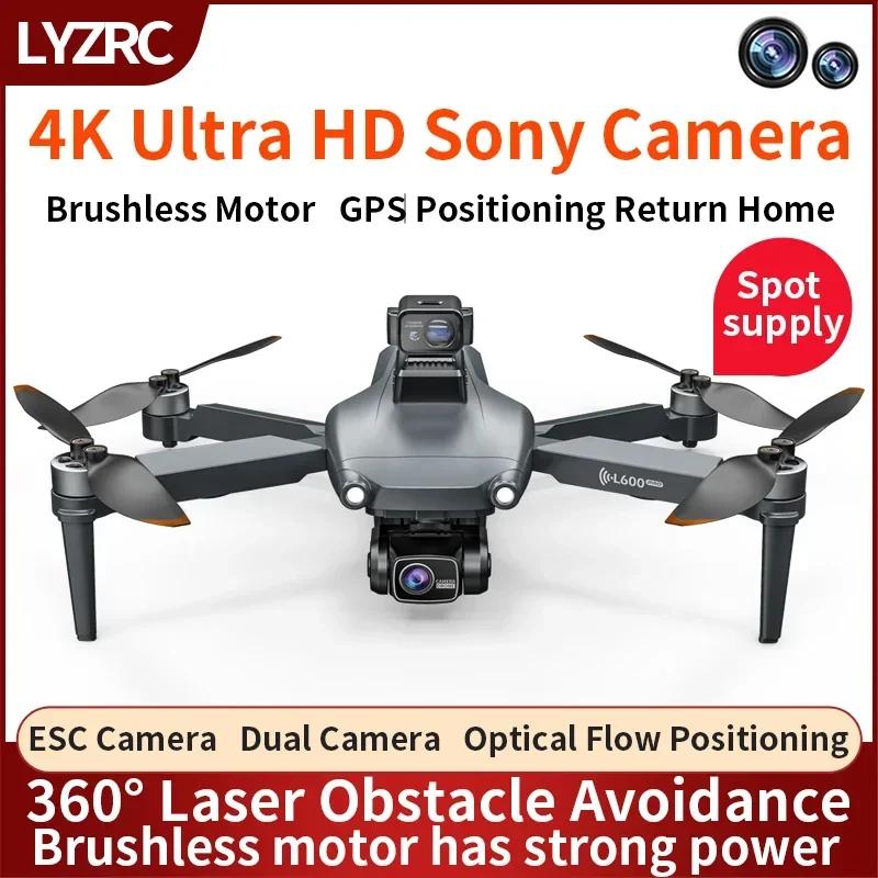 LYZRC L600 PRO GPS Drone 4K Professional HD Dual Camera Brushless Motor Quadcopter 360° Obstacle Avoidance 5G WIFI FPV RC Drones