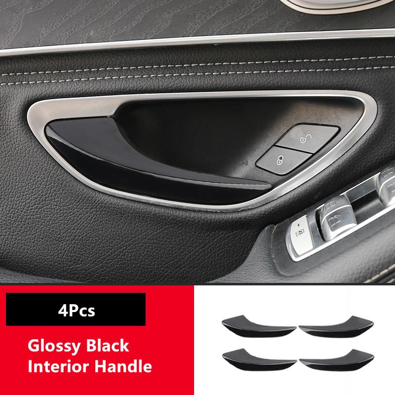 Углеродное волокно, внутренняя дверная ручка, дверная чаша, накладка, рамка для Mercedes Benz CE Class W205 W213 GLC