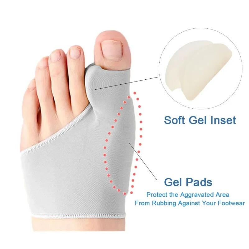 Корректор hallux valgus (косточка на большом пальце ноги) Разделитель пальцев Регулируемые ортопедические стельки Выпрямитель костей стопы для снятия боли
