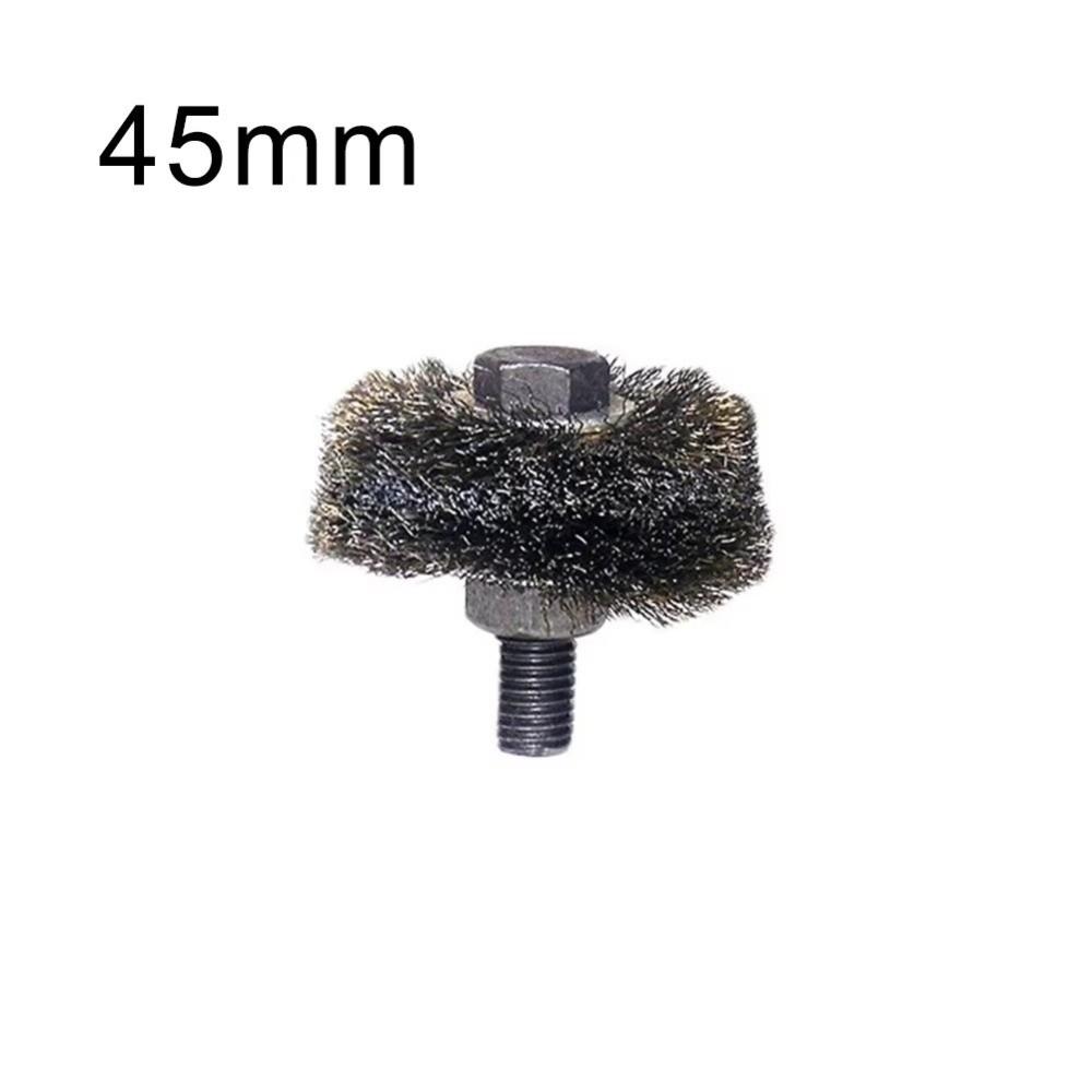35 40 45 50 60mm Sizes Boiler Pipe Cleaner Soot Grime Remover Boiler Tube Brush  For Soot Removal