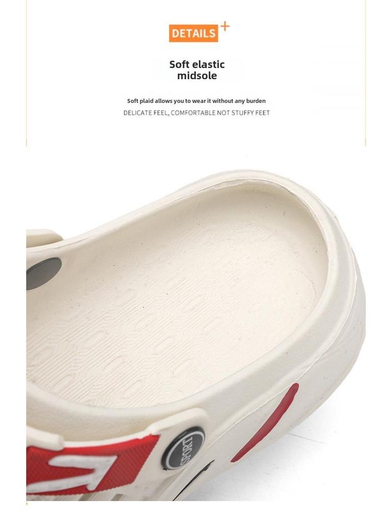 Casual Thick-Soled Non-Slip Beach Sandals - Large Size, Wear-Resistant, Summer Outdoor Slippers.