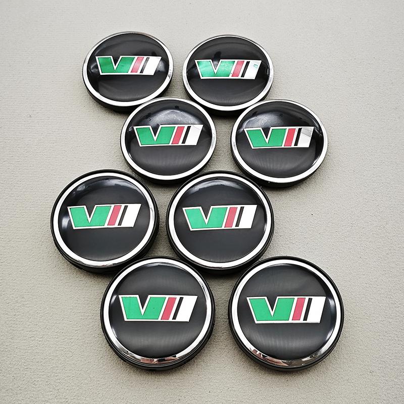 DDWO5 4Pcs 56/60mm Car Wheel Hub Caps Cover Rim Logo V Badge For Skoda fabia octavia Rapid kodiaq superb 3 A4 A5 Mk3 karoq Accessories