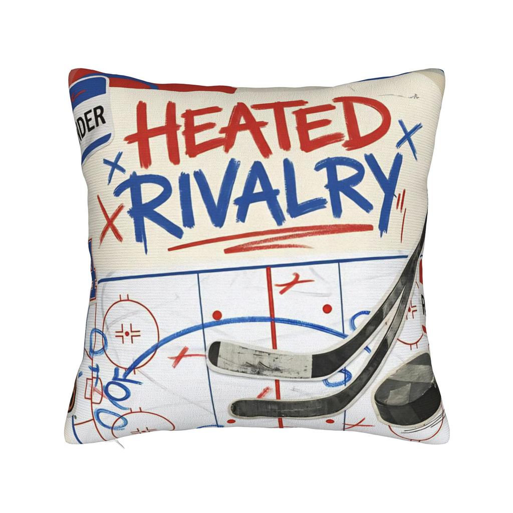 Heated Rivalry 21 Square Pillow Covers Polyester Car Cushion Case Cool Decor Pillowcase 45*45