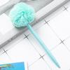 Cute Furry Ball Signature Pen Smooth Writing Writing Pen Accessories Furry Ballpoint Pen