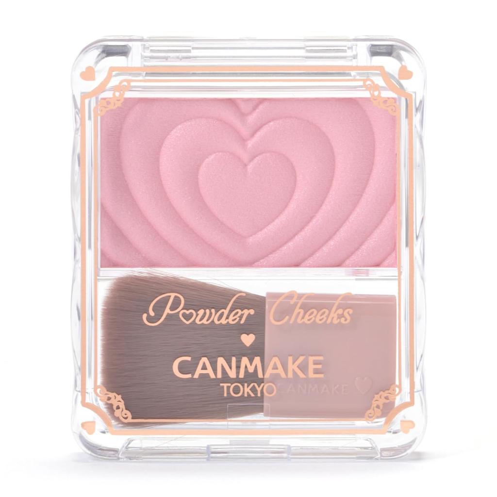 Пудра Canmake Powder Cheeks P02 Little Shy Pink Cheek Прозрачная прозрачная блестящая розовая 1,8 г