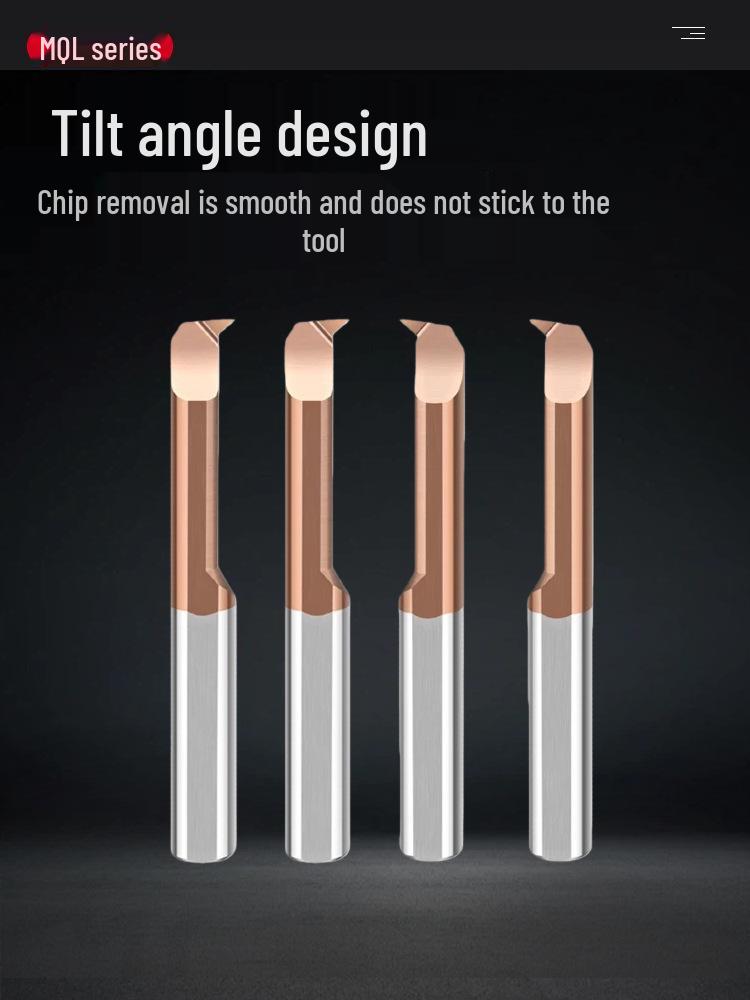 MQL Anti-Vibration Tungsten Steel Boring Bar for CNC Micro Lathe - Small Diameter Internal Hole Tool