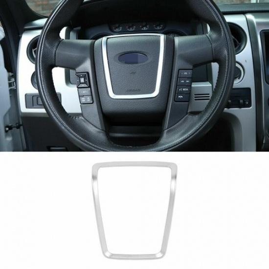Car Steering Wheel Moulding Frame Trim Decor for Ford F150 2009-14 Accessories