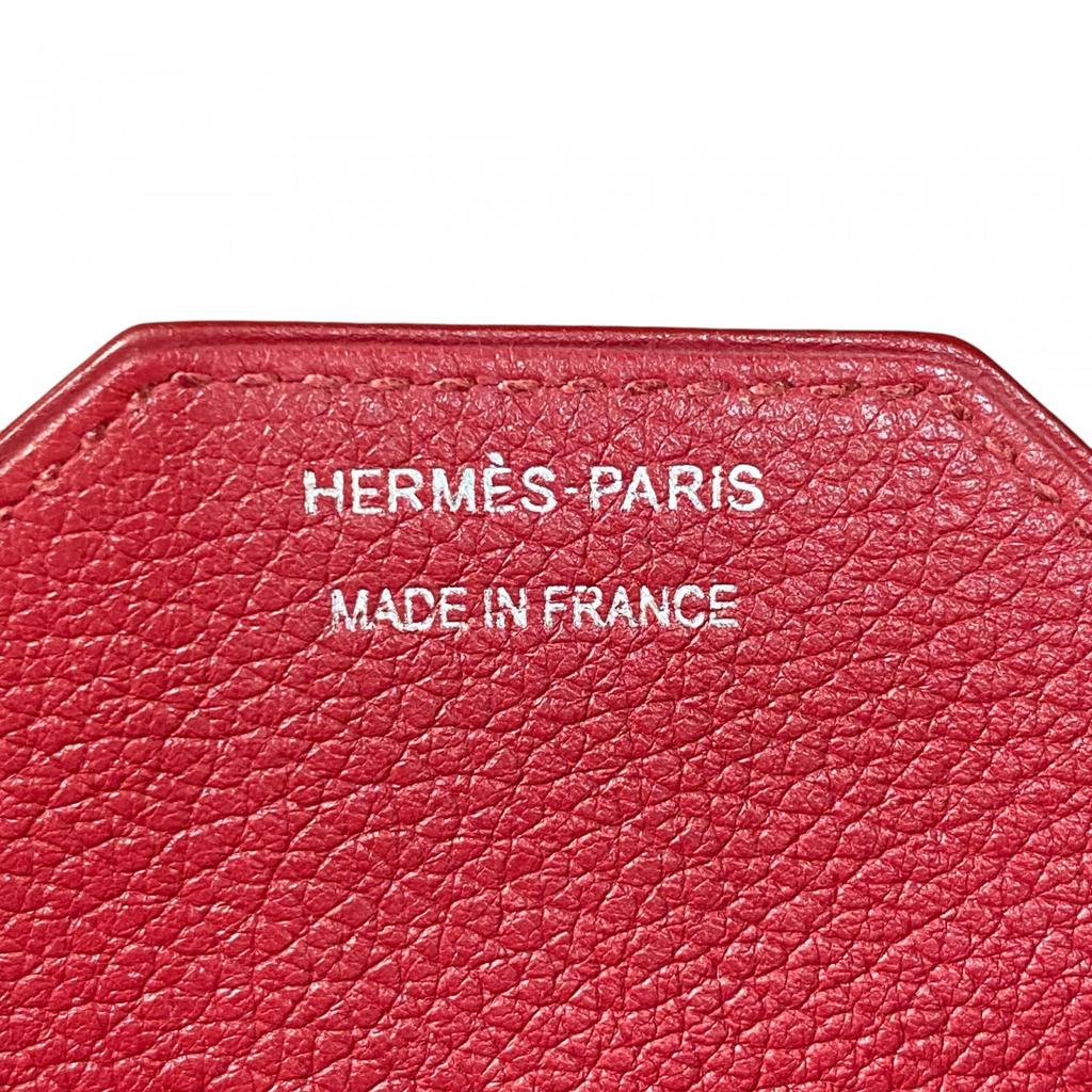 Подержанный кошелек HERMES Красная серия Evercolor Женский