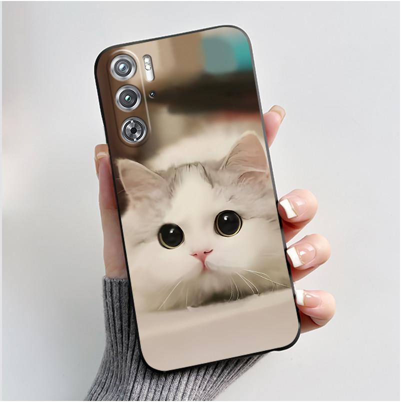 Phone Casing For ZTE Nubia Red Magic 9 9s Pro Plus Case Aesthetic Fashion Cute Cat Black Soft Silicone Shockproof Cover Bumper