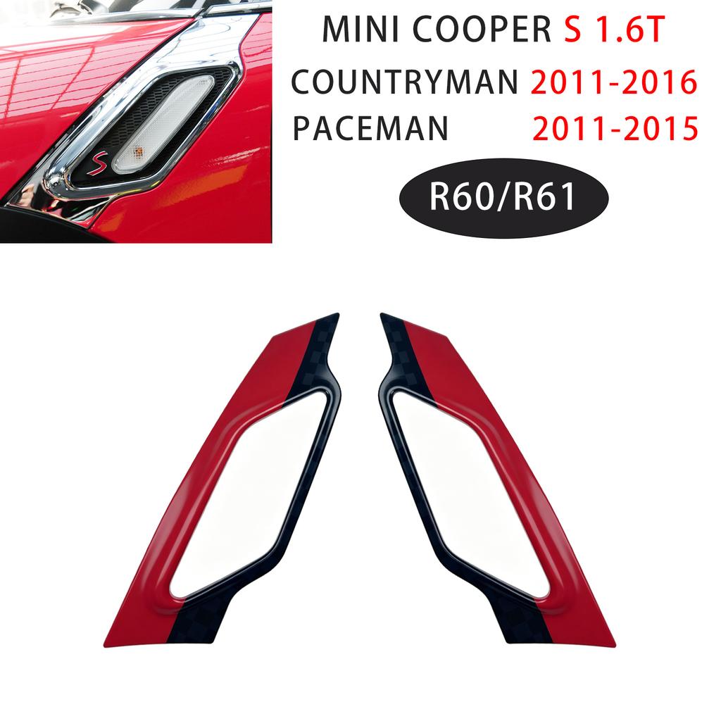 Car Fender Turn Signal Light Covers Stickers For MINI Cooper Countrman R60/Paceman R61 2011-2016 Exterior Auto Accessories