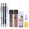 Mechanical Pencil Set 2.0 Mm with 2B Black/Colors Lead Refill For Writing Sketching Art Drawing Painting School Automatic Pencil