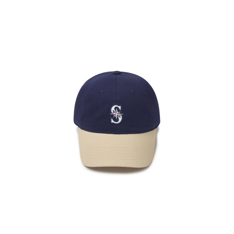 MLB Хлопковые бейсболки унисекс бежевые/синие модные 3ACP3303N52NYS