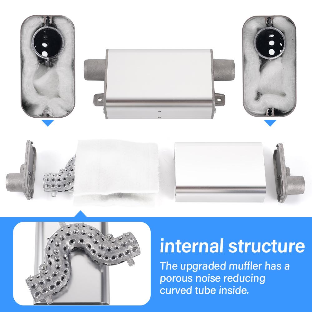 Комплект глушителя выхлопа парковочного отопителя 24 мм с выхлопной трубой из нержавеющей стали Универсальный для автодома, грузовика, морского транспорта Поддерживает свежий воздух