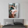 Abstract Ballet Girl Oil Canvas Painting Dancing Ballerina Cudros Posters and Prints For Living Room Porch Home Wall Art Decor