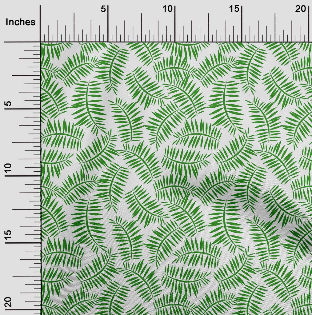 oneOone Cotton Flex Green Fabric Tropical Sewing Fabric By The Yard Printed Diy Clothing Sewing Supplies 40 Inch