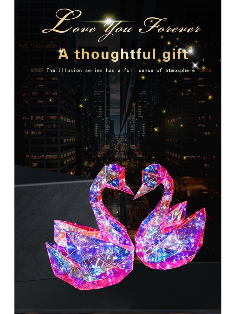 Colorful Swan Light with Luminous Control – Perfect for Graduations, Festival Gifts for Students, Sons, and Daughters