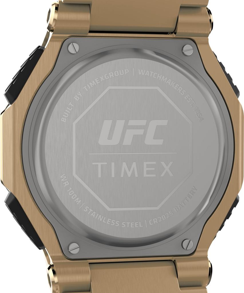 Часы UFC Кварцевые 10 АТМ Водонепроницаемые Минеральное Стекло Черный Циферблат TW2V84500 [TIMEX] Мужские [Оригинал]