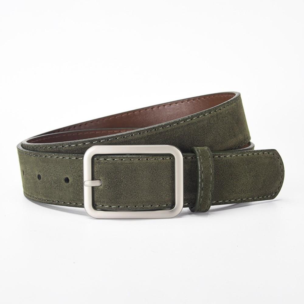 Adjustable Faux Leather Belt Metal Buckle Waist Strap Belt Elegant Pin Buckle Belt Daily Casual