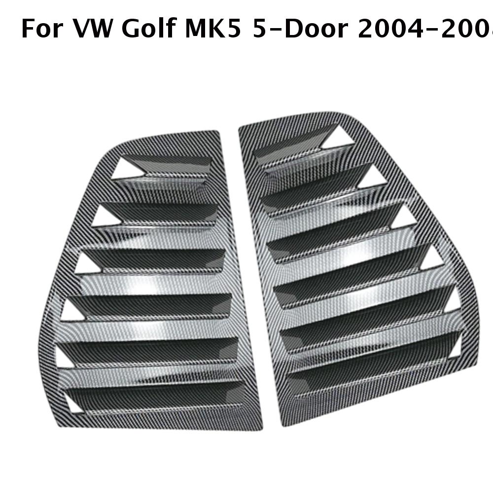 Пара задних боковых оконных спойлеров-накладок для Volkswagen VW Golf 6 MK6 2008-2012, крышка-жалюзи для окон, воздухозаборники