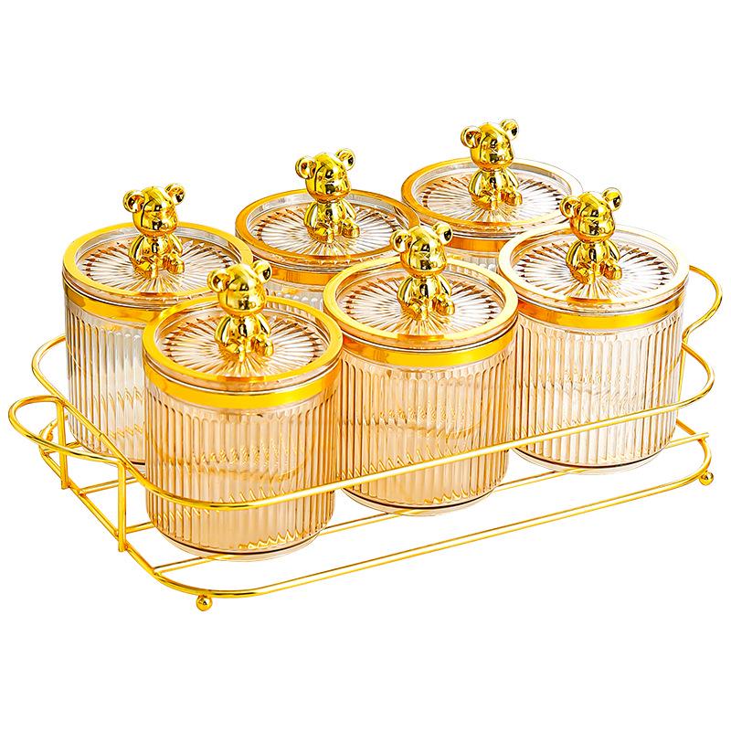 Airtight Plastic Food Storage Canister and Jar Organizer for Cereal and Grains