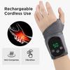 Electric Heating Wrist Massager Adjustable 5 Levels Hot Compress 3 Levels Vibration Wrist Guard Band for Carpal Tunnel Relief