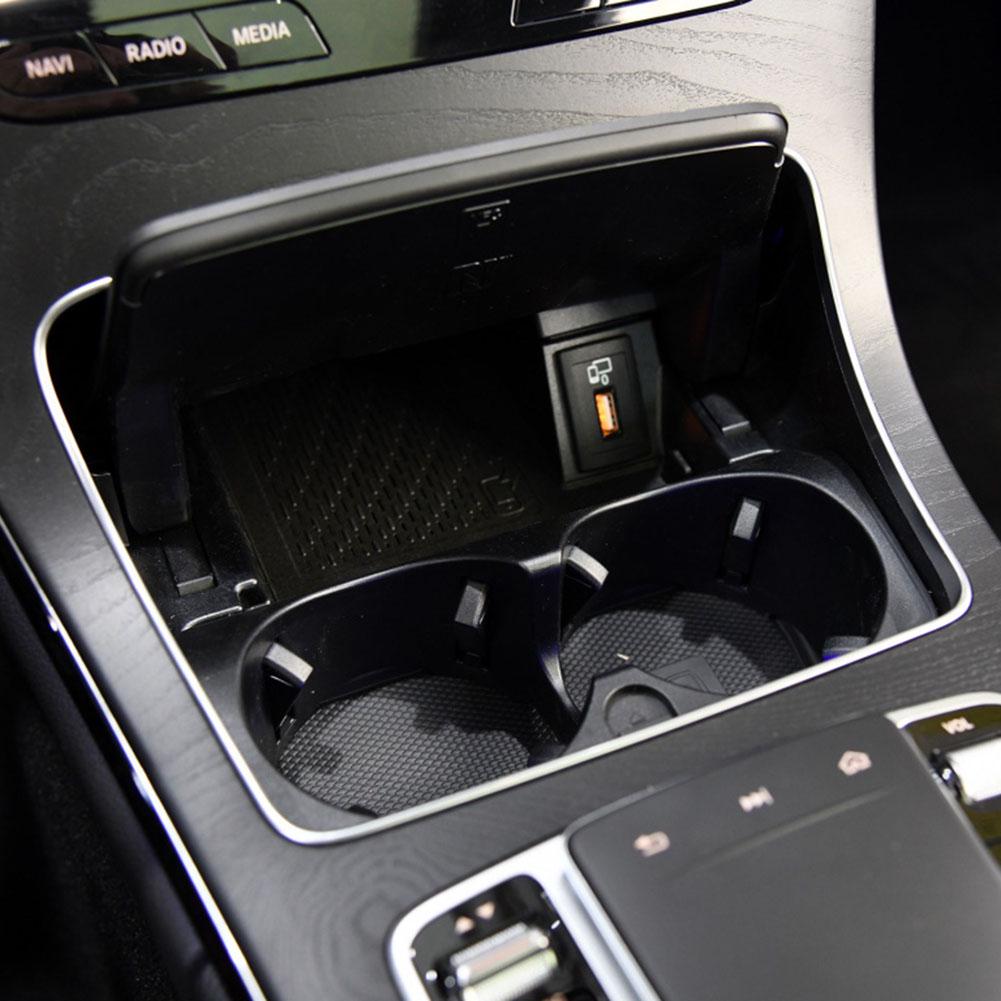 Center Console Ashtray Cup Holder Trim Parts Personal Chrome Outdoor Car Accessories for Mercedes Benz W253 W205 15-20