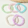 Cross Border Fashion Versatile Color Blended Glass Bead Bracelet for Women's Summer Coolness Jewelry Bead Bracelet Set