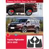 Брызговики для Toyota Highlander Kluger 2015-2022, брызговики, переднее и заднее крыло, автомобильный стильный автомобиль