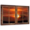 Canvas Print, Window - Sunset