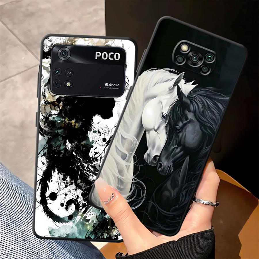 Крутой Чехол для Телефона с Животными Тигр Лев Лошадь для Xiaomi Poco F8 M3 M4 M7 Pro F1 X3 X4 X5 X7 Pro C75 F3 C71 C50 M5 C61