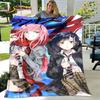 Мягкое плюшевое одеяло Zero Two DARLING In The FRANXX, фланелевое одеяло, одеяло для гостиной, спальни, кровати, дивана, чехол для пикника