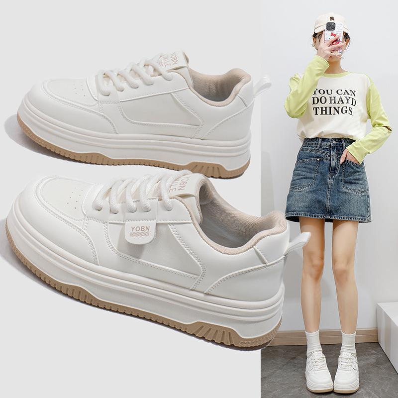 Женские повседневные кроссовки на толстой платформе, нескользящие, со шнуровкой, для ходьбы, дышащие, удобные, теннисные туфли для женщин, легкие, для тренировок