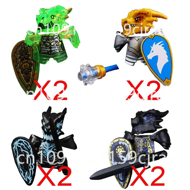 Совместимые MOC Средневековые Строительные Блоки Персонажи Солдаты Рыцари Драконов Черный Лев Орел Игрушка Подарок Кирпичики Фермер Солдат X048