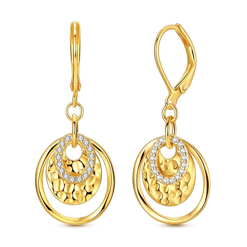 Original 925 Sterling Silver Hoop Earrings Turquoise Cross Earring Gold Bowknot Iris Peach Pink Heart Earring Jewelry For Women