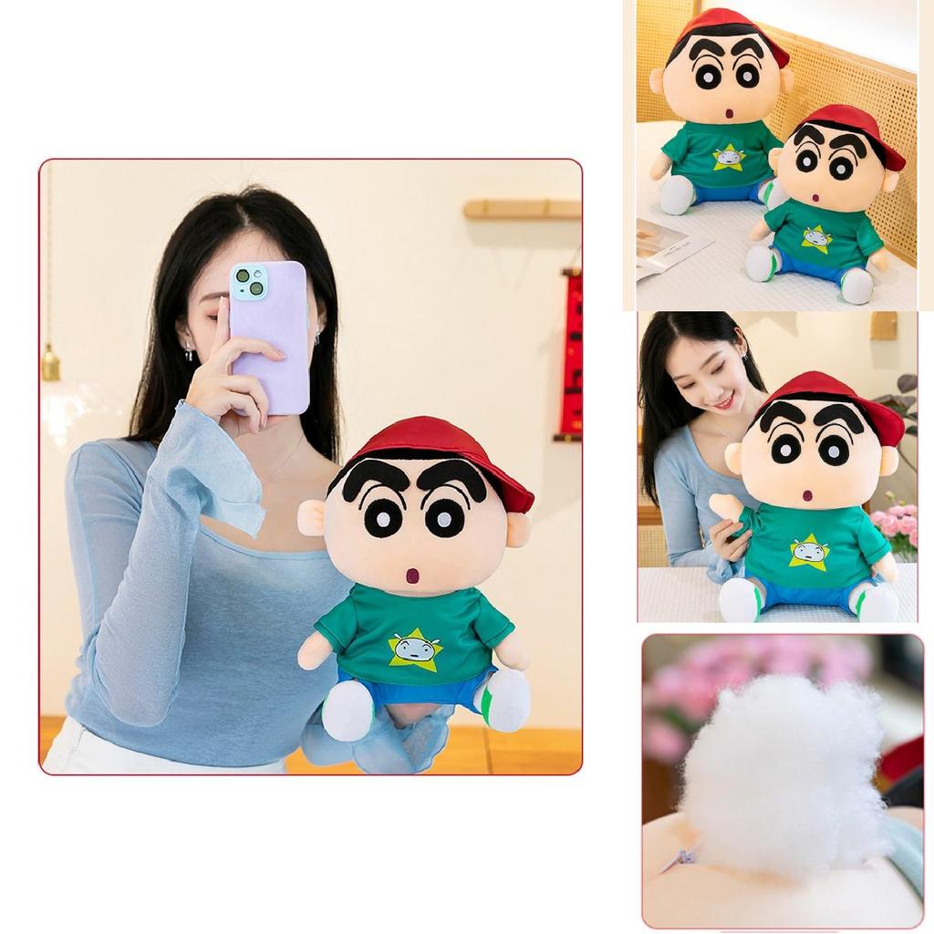 Adorable Crayon Shin Chan Plush Toy In Hoodie Design Soft And Cuddly Doll For Kids